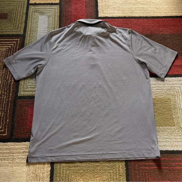 Bobby Jones X-H20 Black White Stripped Golf Polo Shirt Short Sleeve Men's XL - Picture 5 of 8